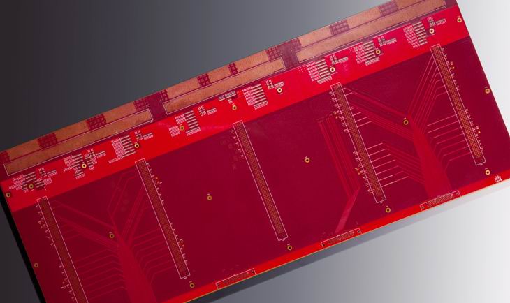 18layers red color PCB